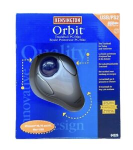 Kensington Orbit Trackball USB / PS2 Mouse Model 64226 for PC and Mac Computers