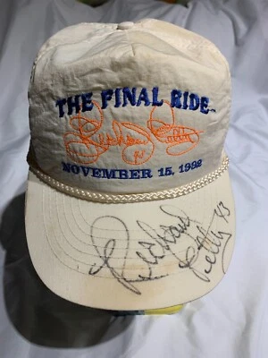Sombrero Deslizante Raro Firmado De Colección Richard Petty Final Ride Nascar Noviembre 1992 Foto 1 de 4