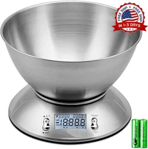 Báscula de cocina digitale acero inox ricevitore extraíble pantalla LCD nuovo - Foto 1 di 8