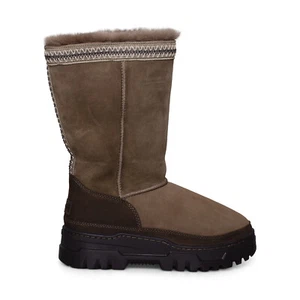 UGG CLASSIC TALL TRAILGAZER HICKORY LEATHER WATERPROOF WOMEN'S BOOTS SIZE US 6 - Picture 1 of 5