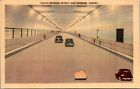 Tunnel Between Detroit and Winsor, Old Cars posted in 1946,  Canada, YA301