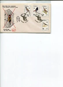 1990 WWF TURKISH CYPRUS Birds Official First Day Cover POSTFREE Aust - Picture 1 of 1