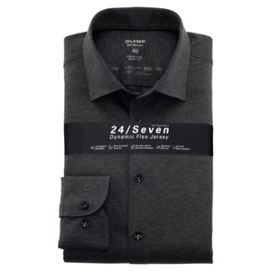 Olymp Hemd 24/Seven Seven Dynamic Flex Jersey All Time Shirt grau 200864 67 - Picture 1 of 4