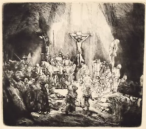 Rembrandt: Die drei Kreuze; Foto von F.A. Ringler Co., 1926 - Bild 1 von 2