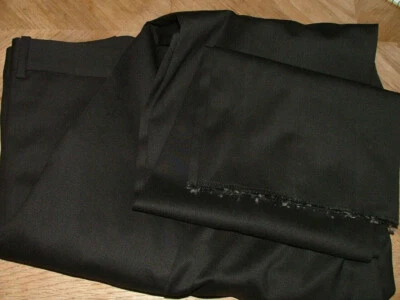 J.B BRITCHES DRESS PANTS WOOL ELASTANE BLACK SOLID, 34R] - Image 1 of 4