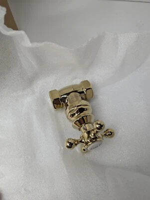 Newport Brass 3-192/01 Fairfield 3/4 Solid Brass Shut-off Valves, Forever Brass  - Image 1 of 4