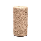 Diy Craft Decor Natural Hemp Linen Cord Twisted Burlap Jute Twine Rope String-Qy