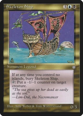 MTG Skeleton Ship NM Ice Age ICE English Reserved List Magic card old school - Image 1 of 3