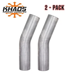 2.5" 22.5 Degree Exhaust Mandrel Bend Aluminized Steel 2 Pack MADE IN USA - Bild 1 von 8