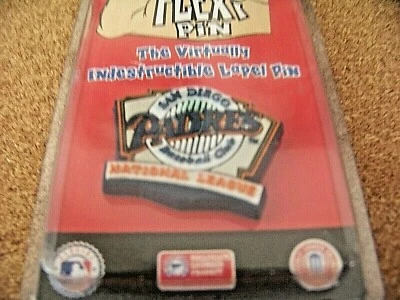 1998 SD San Diego Padres flexi lapel pin flexible w/ metal post & clip c35545 - Image 1 of 4