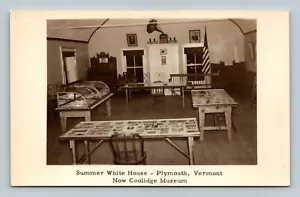 Cartolina Summer White House Coolidge Museum Plymouth Vermont RPPC - Foto 1 di 2