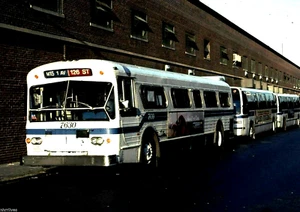 FOTO A COLOR 5x7 autobús de Nueva York 1975 flexible #7630 M-15 E. 126 St a las 2 av. 9 de junio de 1991 - Imagen 1 de 1