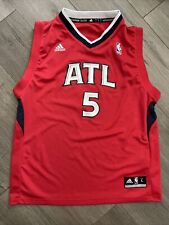 Adidas NBA Authentic Josh Smith #5 Atlanta Hawks Jersey Red Youth Size Large L 