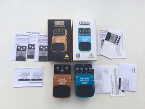 Behringer UT300 Ultra Tremolo + TM300 Tube Amp Modeler Guitar Effect Pedal Lot - Picture 1 of 8