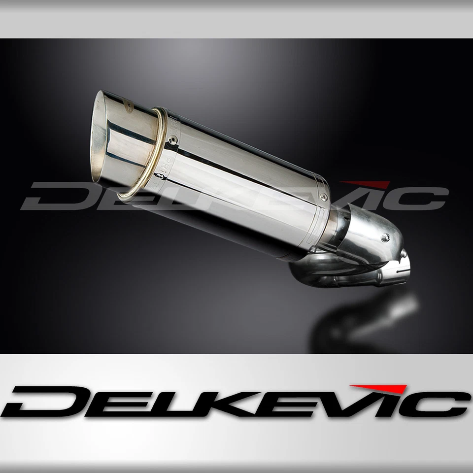 Aprilia Tuono V4 R V4R 2011-2013 Slip On 8" Round Stainless Exhaust Muffler Kit - Image 1 of 4