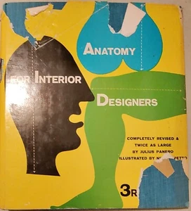 Anatomy for Interior Designers Julius Panero w/ Alvin LUSTIG Book Jacket - Bild 1 von 4