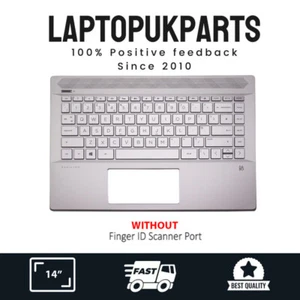 Replace For HP Pavilion 14-CE0595NA Silver UK Palmrest Cover Top Case Keyboard - Picture 1 of 5