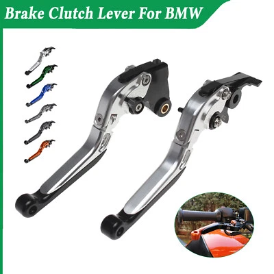 Folding Extendable Brake Clutch Levers For BMW K1600 GT R1200RT  R NINE T R1200R - Image 1 of 4