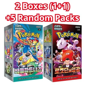 Battle Partners The Glory Of Team Rocket Booster Box Pokemon Card Korean Sealed - Picture 1 of 7