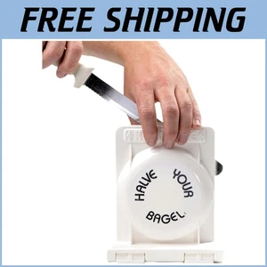 Versátil cortador de bagels con escudos de seguridad - Perfecto para el hogar y panaderías - Imagen 1 de 9