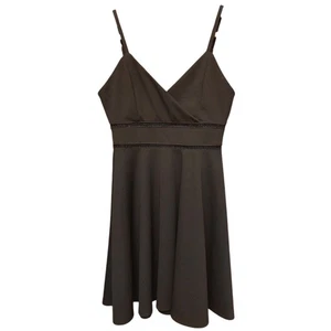 Ärmelloses Fit & Flare Kleid schwarz V-Ausschnitt Party Cocktail Freizeit #101C - Bild 1 von 7