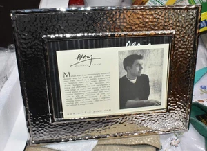 NUEVO Marco de fotos Michael Aram 5 x 7 plateado martillado metal martillado tono martillo - Imagen 1 de 6