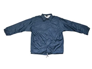 Vintage Aristo Jac Coach Jacket Downers Grove South USA 90s Retro Navy Adult L - Picture 1 of 9