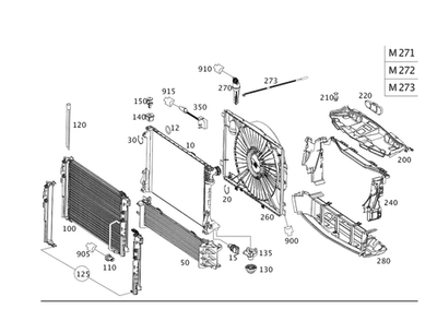 Cubierta de ventilador original Mercedes-Benz 212-500-01-55 Foto 1 de 2