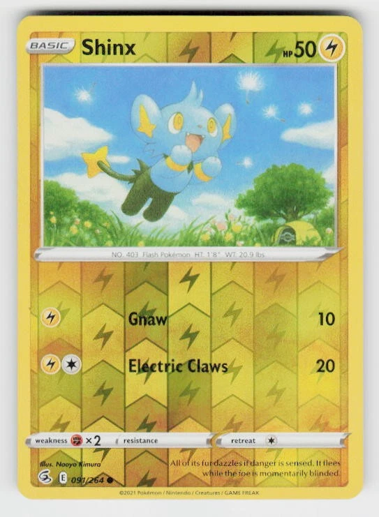 SWSH08: Fusion Strike #091/264 Shinx Reverse Holo - Image 1 of 2