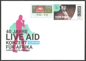 40 años Live Aid - Freddie Mercury - Sobre conmemorativo - 95 céntimos - USOo 587 - Imagen 1 de 1