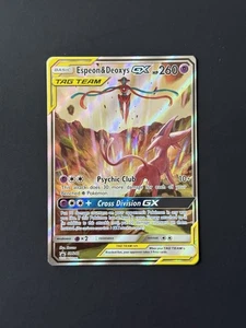 Espeon & Deoxys GX Tag Team - SM240 - S&M Promo Pokémon Card - NM - Picture 1 of 2