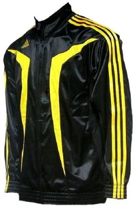 ADIDAS DAMEN Team CLUB JACKE GR L / 44 TRAININGSJACKE SCHWARZ GELB - Bild 1 von 2