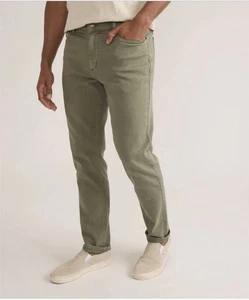 NWT Marine Layer 5 Pocket Twill Pants Athletic Fit Tan Size 30/30 Faded Olive - Picture 1 of 9