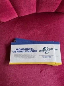 Universal Studios Retail Vouchers - SAVE BIG$$ - Picture 1 of 2