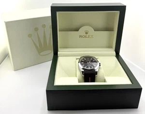 Rolex Milgauss BLACK Stainless Steel Rubber Band Watch - Picture 1 of 13