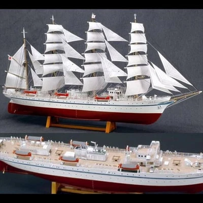 Woody Joe 1/160 Nippon Maru Segel mit Holzsegelschiff Modellbausatz NEU - Bild 1 von 3