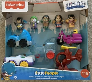 (NUEVO) Fisher Price DC Super Friends Little People Vehículo y Figura Set de Regalo-NUEVO - Imagen 1 de 4