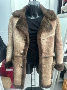 Laurence Montone Shearling Uomo Man Tg44 Marrone LLV2043 - Picture 1 of 11