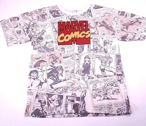 Marvel Comics All Over Print AOP T-shirt Youth Medium - Picture 1 of 7