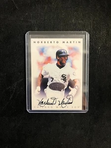 1996 Leaf Signature Series Autographs Silver Norberto Martin Chicago White Sox - Picture 1 of 2
