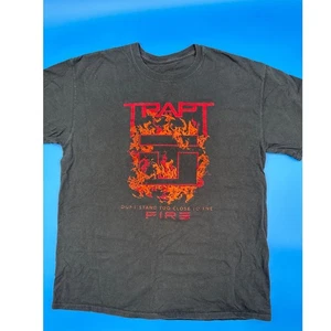 Trapt "Dont Stand Too Close To The Fire" Band Tee Graphic T Shirt XL - No Tag - Picture 1 of 2