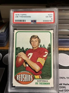 Joe Theismann - 1976 Topps #231 - PSA 6 - Washington Redskins - Imagen 1 de 2
