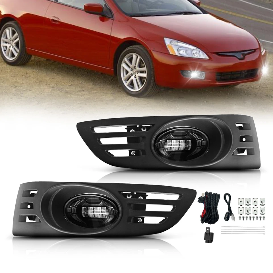 Luces antiniebla LED para Honda Accord 2003-2005 cupé de 2 puertas luces de parachoques delanteras Foto 1 de 4