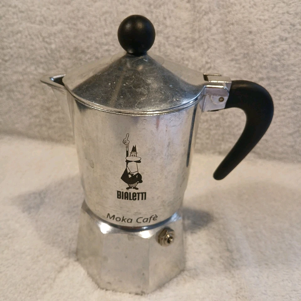 Bialetti Moka Cafetera Estufa Superior Espresso 1 Taza Percolador Italiano Foto 1 de 4
