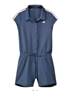 NEW ADIDAS GOLF Navy Blue Short Sleeve UPF 50+ Romper, Sz Small S NWT - Picture 1 of 9