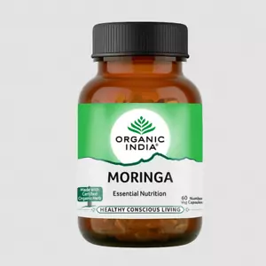 ORGANIC INDIA Moringa Essential Nutrition - 60 Veg Capsules. - Bild 1 von 2