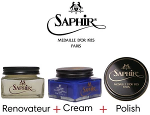 JUEGO RENOVADOR Medalla de Oro de Zafiro + Crema de Zapatos 26 Colores + Cera de Zapatos - Imagen 1 de 64