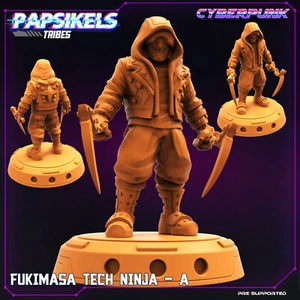Tech Ninja A | Papsikels | | RPG D&D Wargaming 3D Printed Mini - Picture 1 of 1
