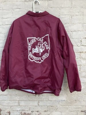 Vintage Antique Car Club Southern Ohio 1980s Lightweight Nylon Jacket USA XL - Image 1 of 4