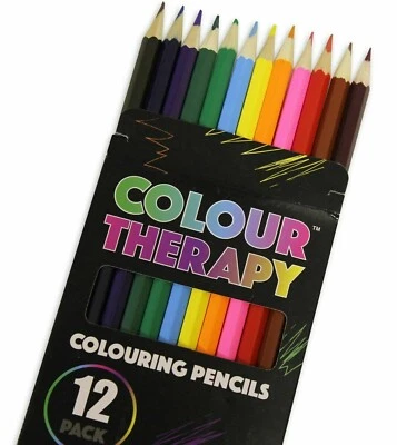 PMS 12 Pack Colour Pencils Drawing Markers Painting Colouring Art School Box of 12